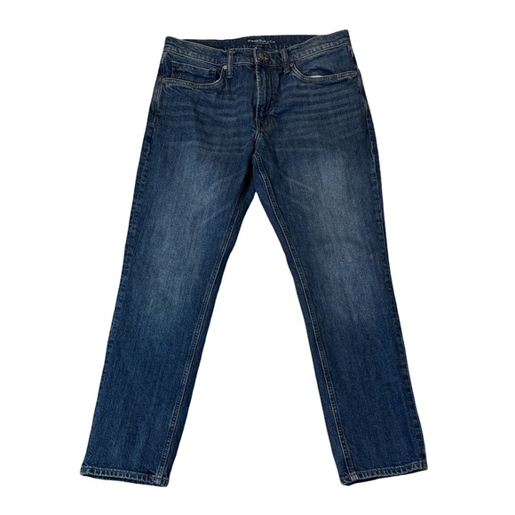 Rising Sun & Co mens 34x30 slim fit mid wash denim blue jeans EUC - Picture 1 of 7